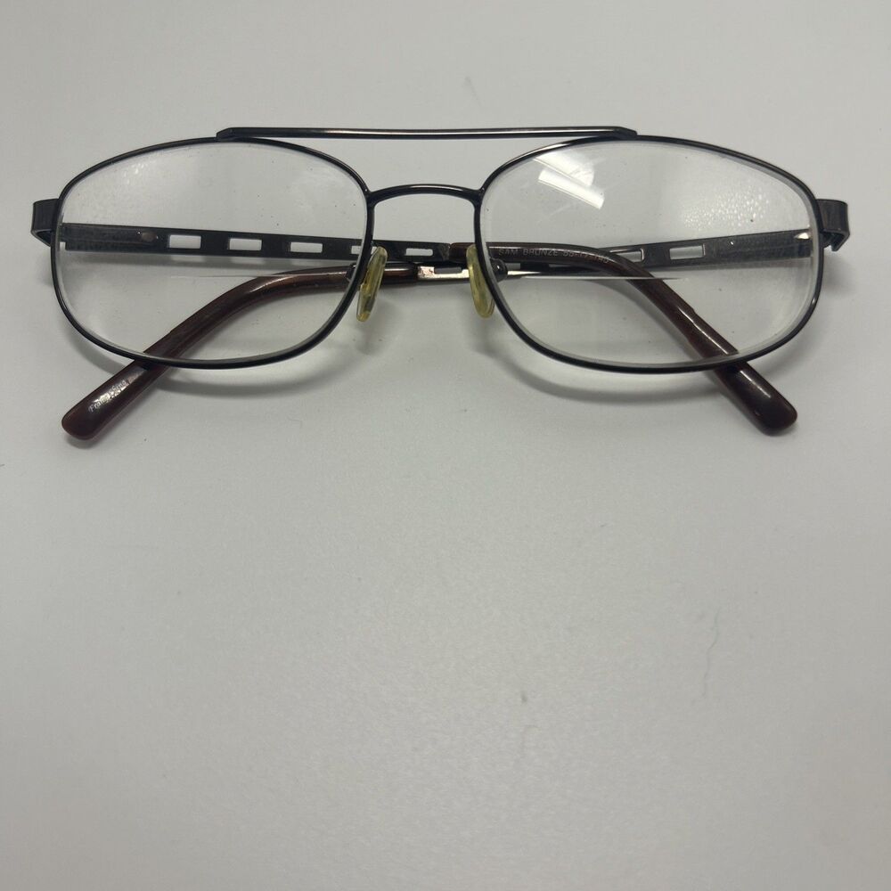 Heartland Collection Sam Bronze Eyeglasses Frames Only 55-17-140 Brown Aviator